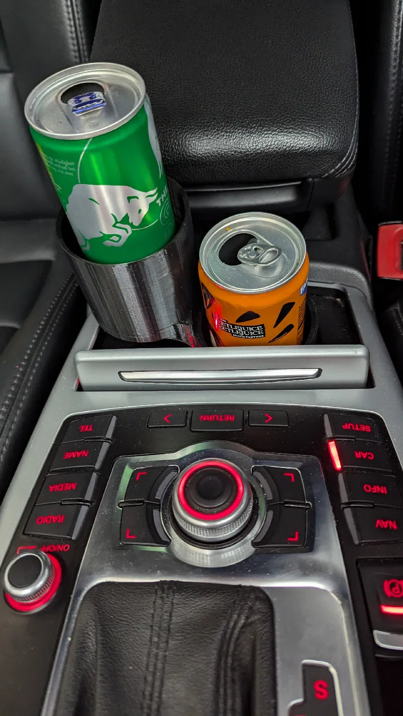 Suport dublu de pahare pentru Audi A6 C6 / 4F (2004–2011) - printat 3D